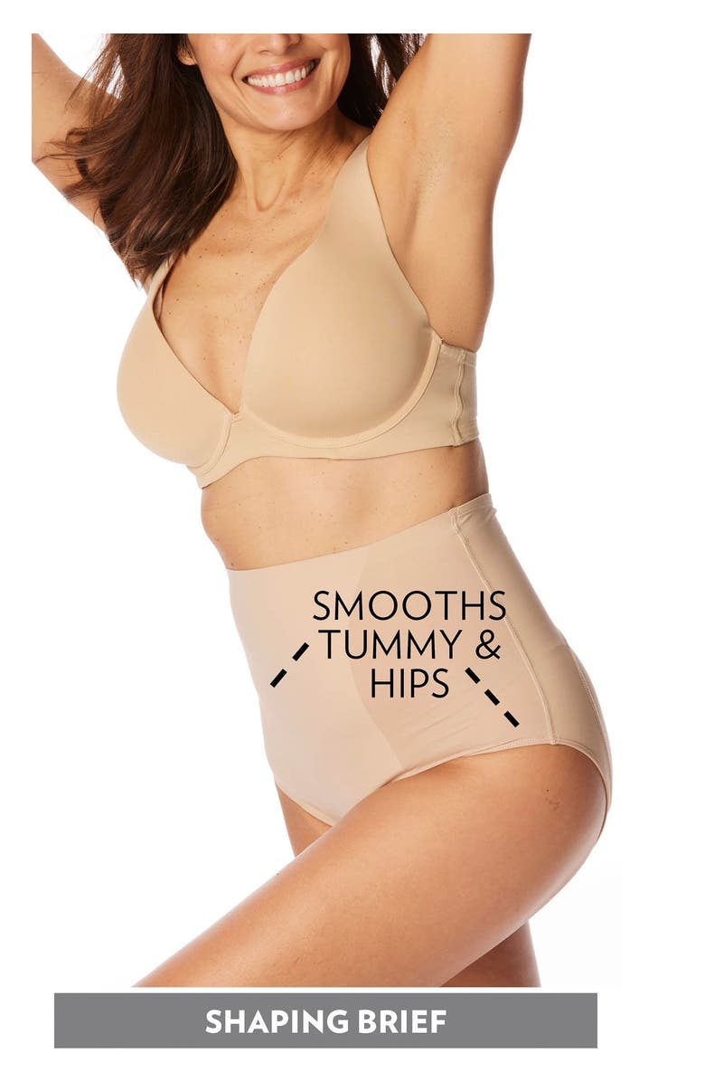 Secret Solutions Invisible Shaper Light Control Brief, Alternate, color, Black