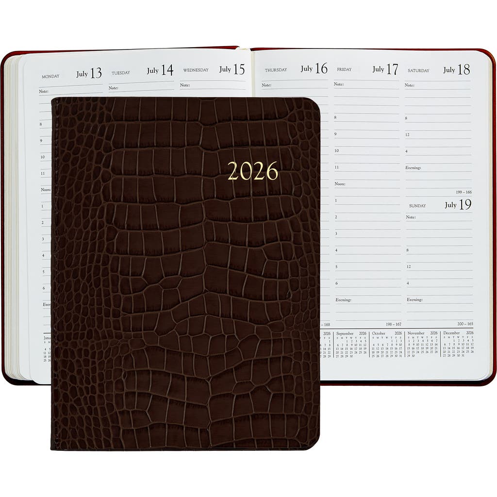 Graphic Image 2026 Leather Desk Diary in Brown  product