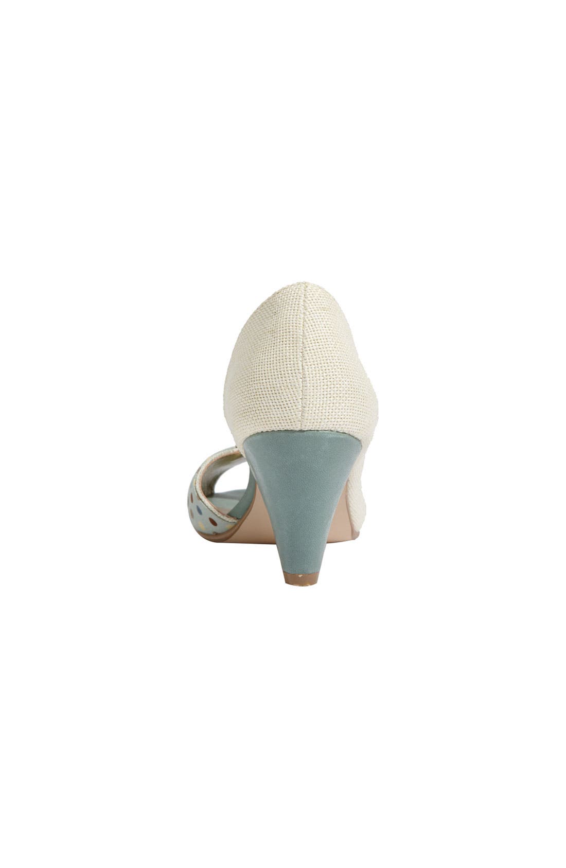 'Amethyst' Peep Toe Pump, Alternate, color, OFF WHITE