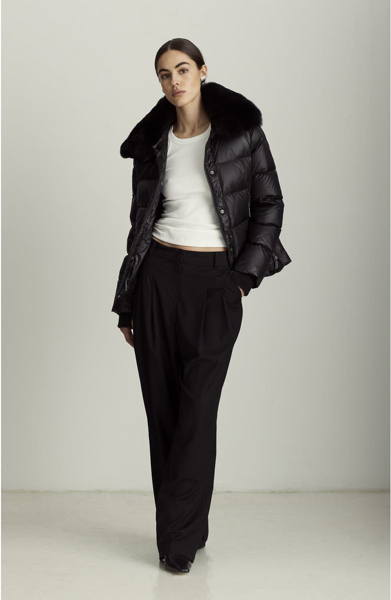 Dawn Levy Vera - Shearling Coat, Alternate, color, Black