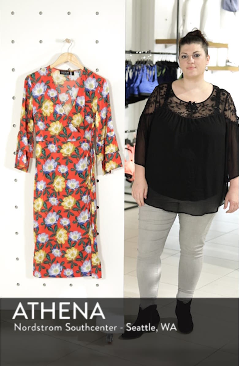 Reunion Floral Wrap Dress, sales video thumbnail