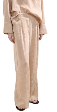 MANGO Stripe Straight Leg Pants
