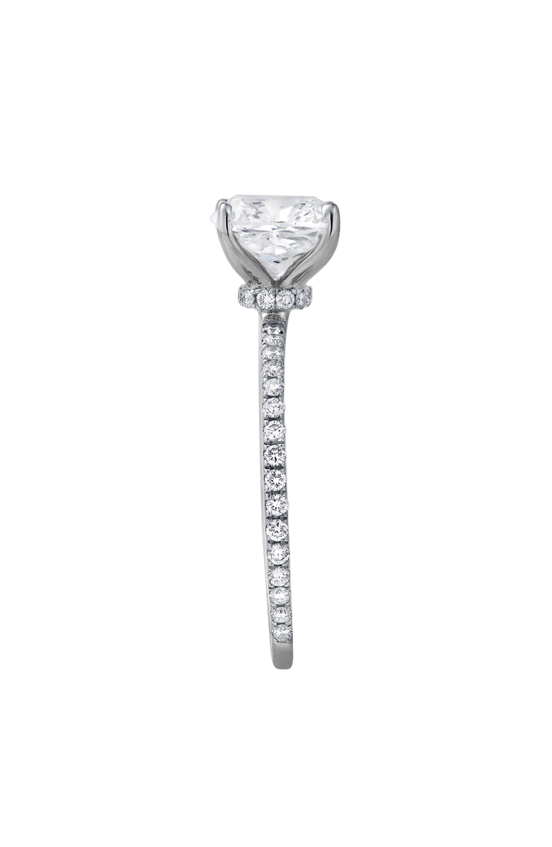 LuvMyJewelry Adeline 2.3 Ct Cushion Lab Grown Diamond Engagement Ring, Alternate, color, 14K White Gold