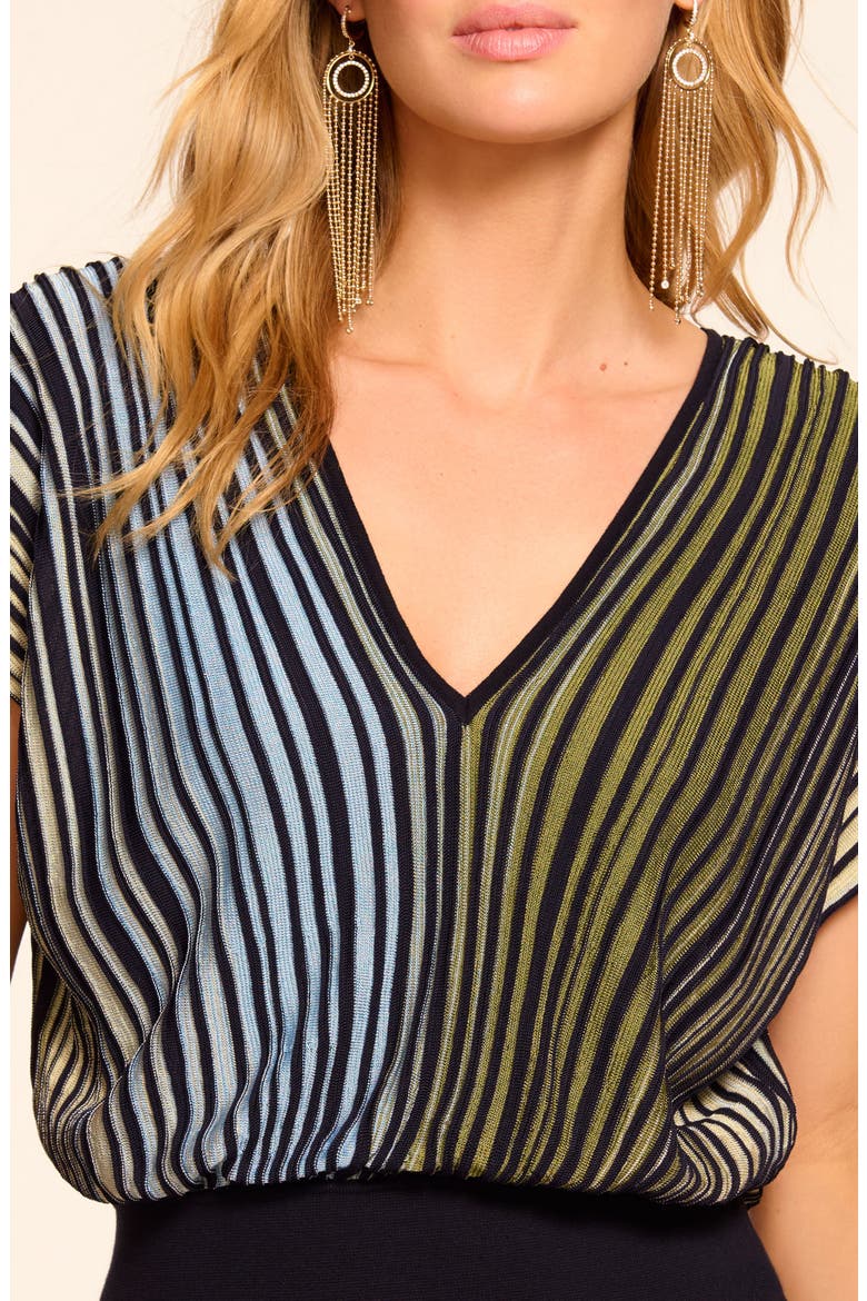 Vanessa Colorblock Dolman Sleeve Top, Alternate, color, OMBRE STRIPE