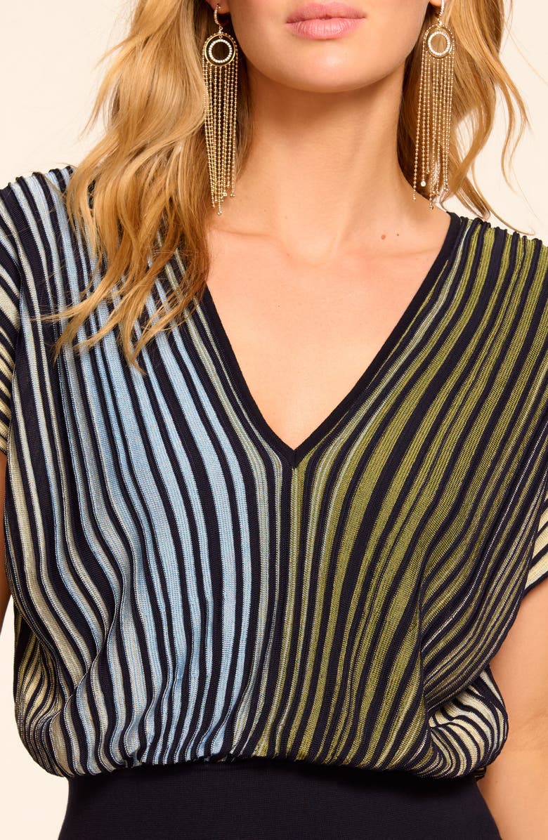 Ramy Brook Vanessa Colorblock Dolman Sleeve Top, Alternate, color, Ombre Stripe