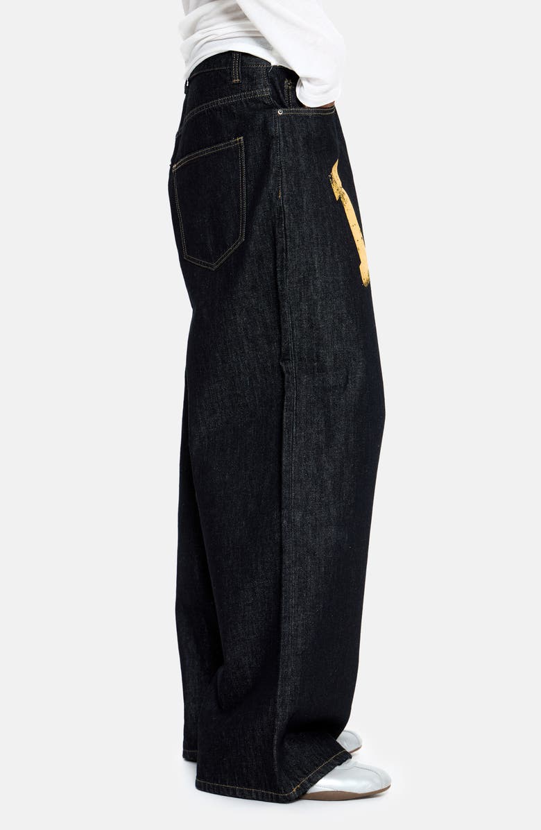 JADED LONDON LDN Print XL Collossus Jeans, Alternate, color, Black