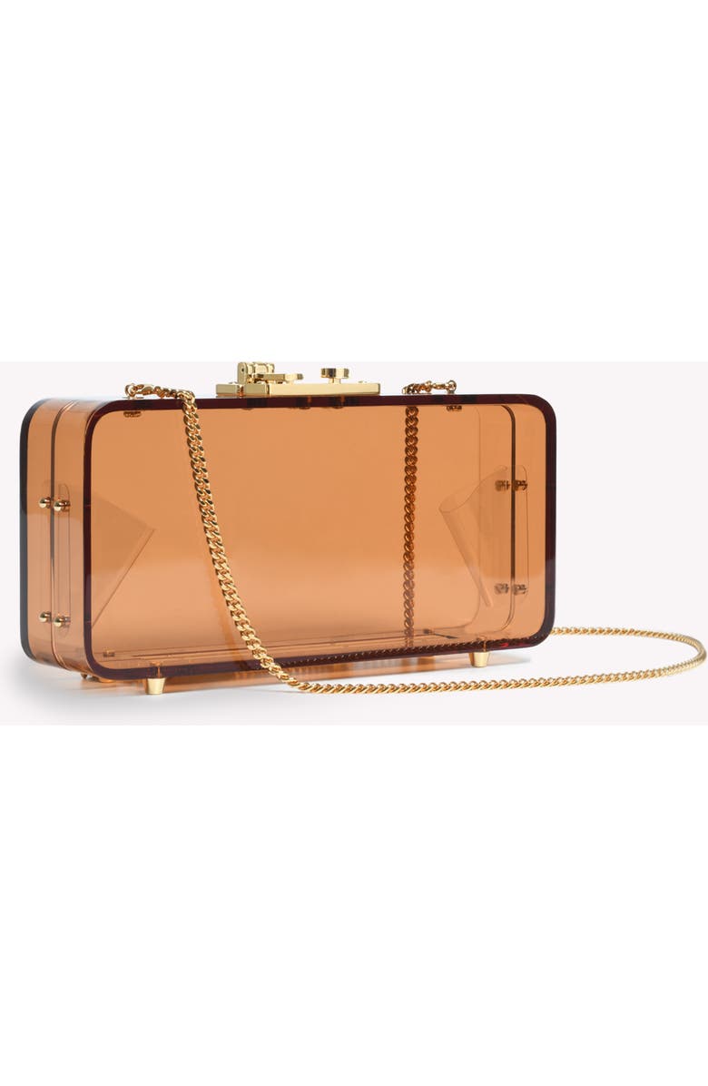 Gianvito Rossi Valì Plexi Clutch, Alternate, color, Metallic Gold Plexi