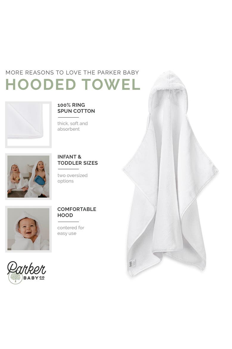Hooded Bath Towel, Alternate, color, White
