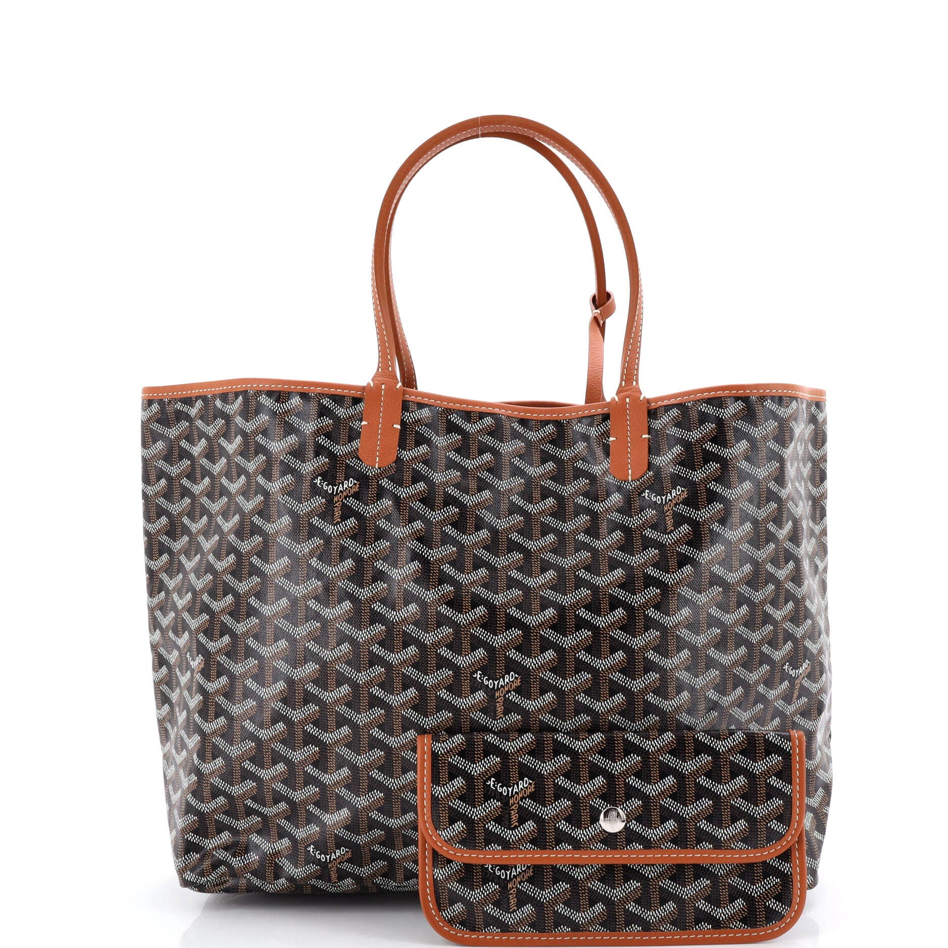 Pre-Owned Goyard Saint Louis Tote Coated Canvas PM, Alternate, color, Brown