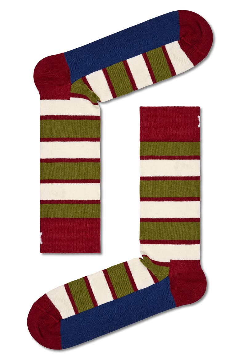 Assorted 4-Pack Vintage Pattern Socks Gift Box, Alternate, color, DARK REDDNU