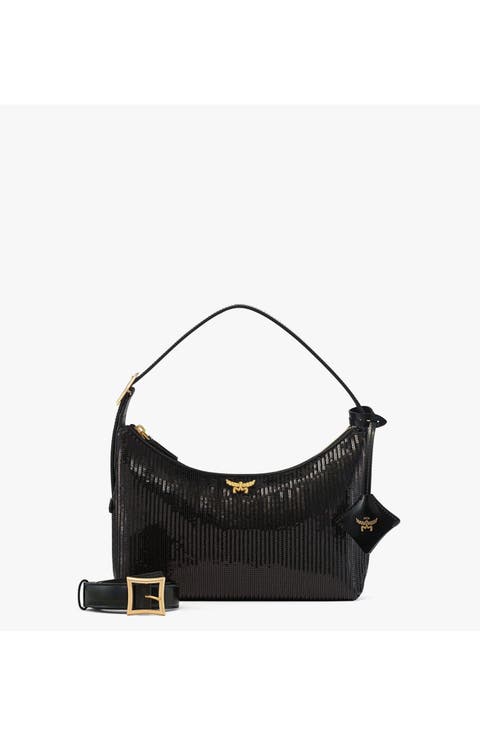 Aren Hobo in Sequin Lamb Leather