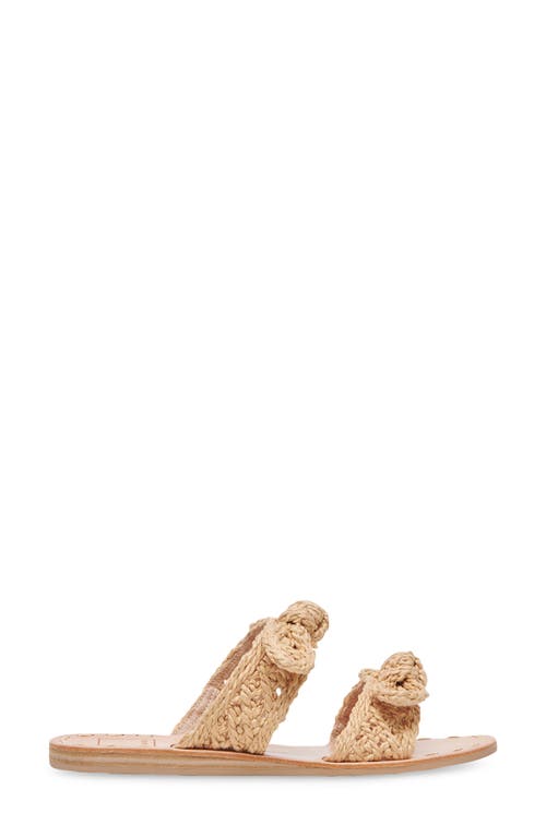 Dolce Vita Dinah Slide Sandal In Lt Natural Raffia