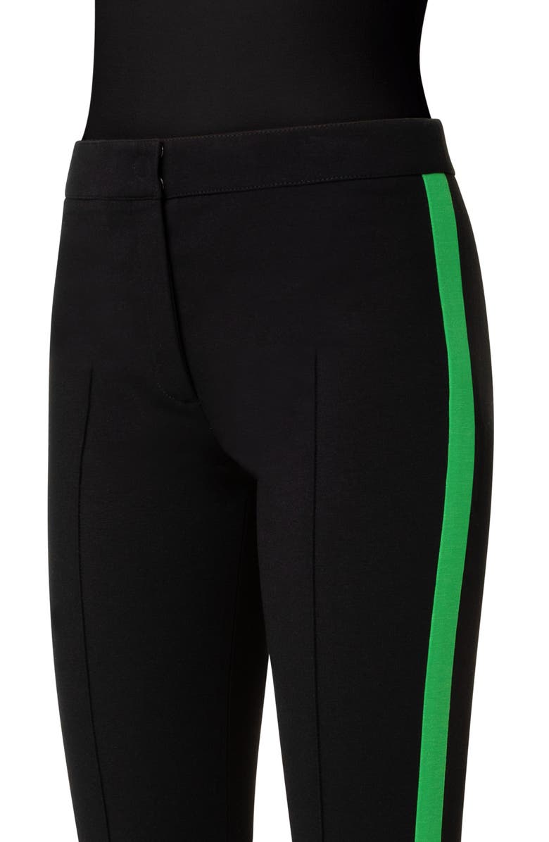 Akris punto Mara Side Stripe Jersey Ankle Pants, Alternate, color,