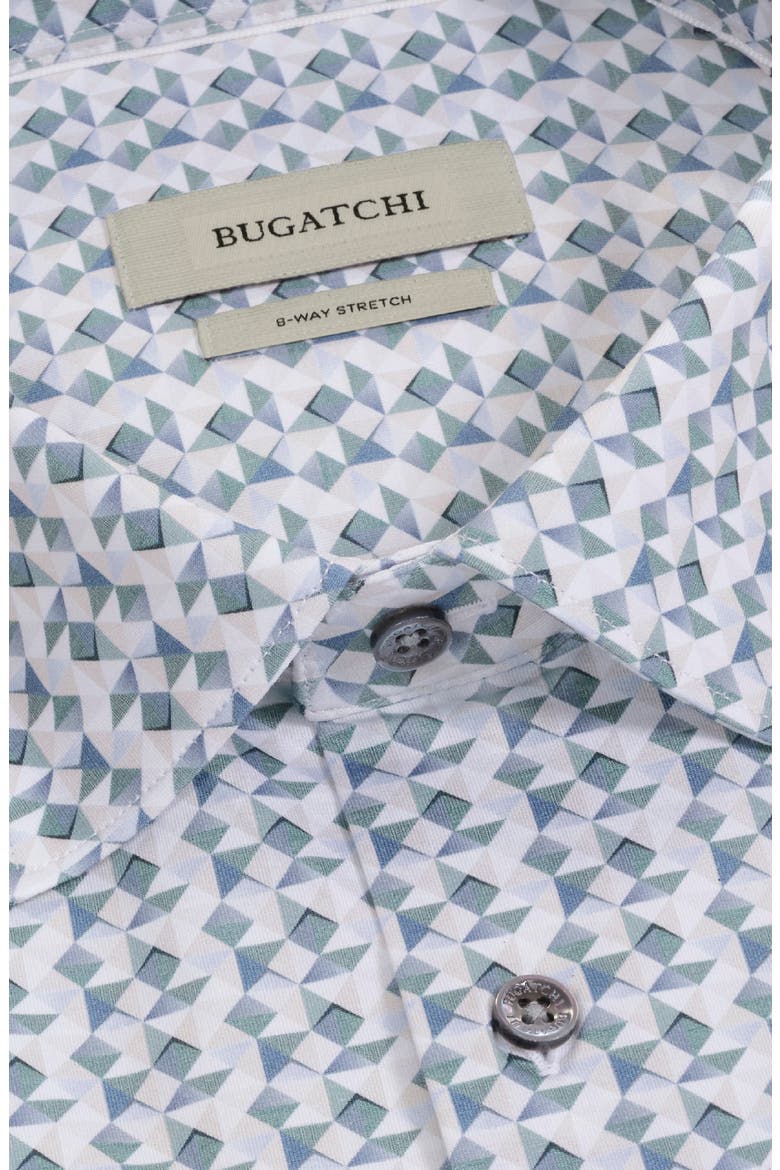 James OoohCotton® Geo Print Button-Up Shirt, Alternate, color, AVOCADO