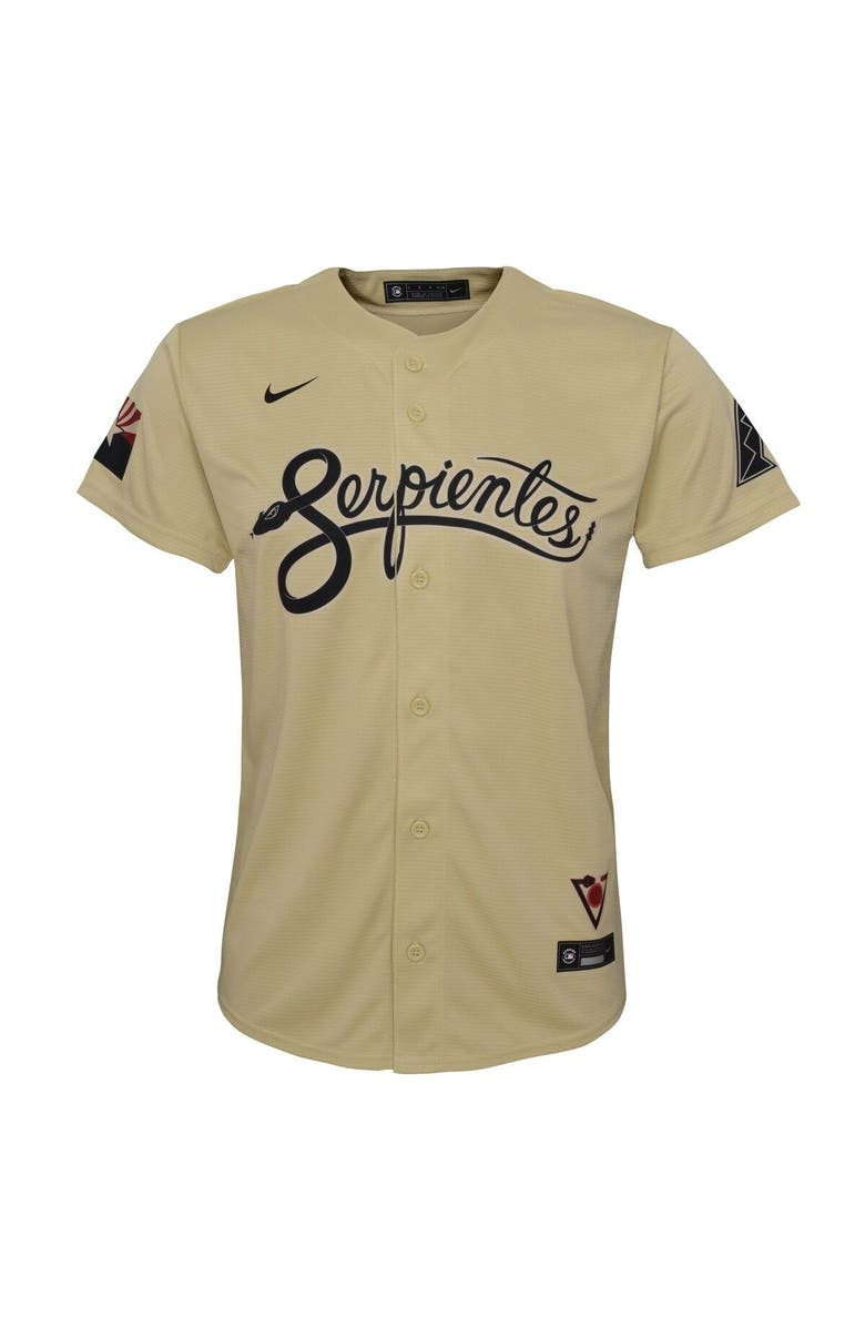 Nike Youth Nike Madison Bumgarner Sand Arizona Diamondbacks City Connect Replica Player Jersey, Alternate, color, 