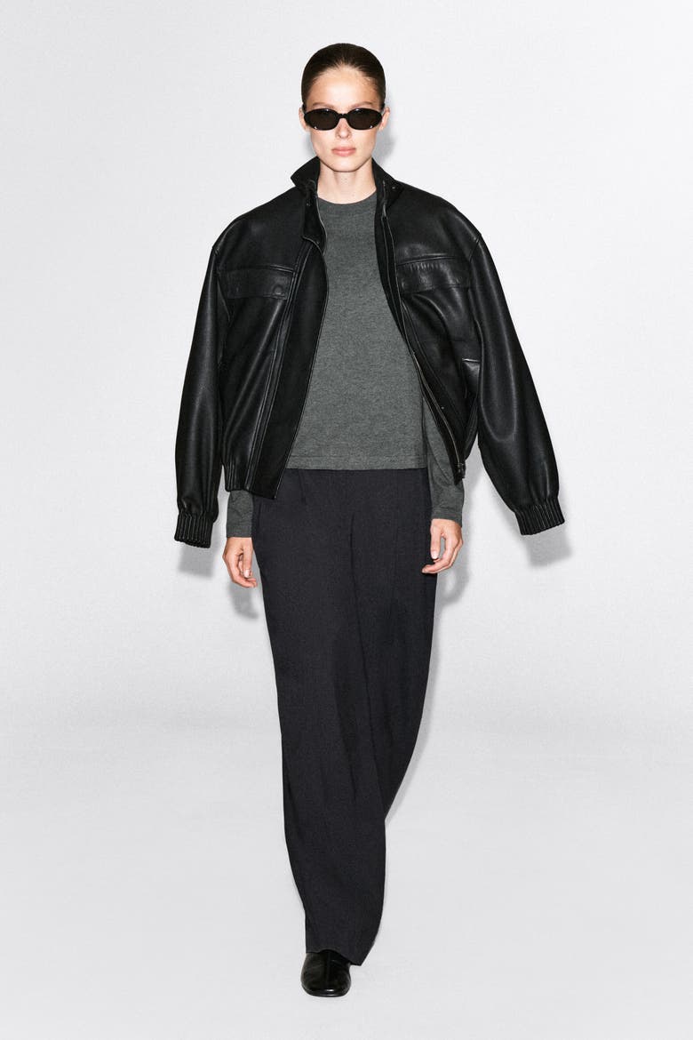 Clean Cut Long-sleeved T-shirt, Alternate, color, DARK-GRAY MÉLANGE