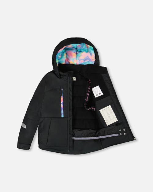 Deux Par Deux Girl Two-piece Teknik Snowsuit In Multi