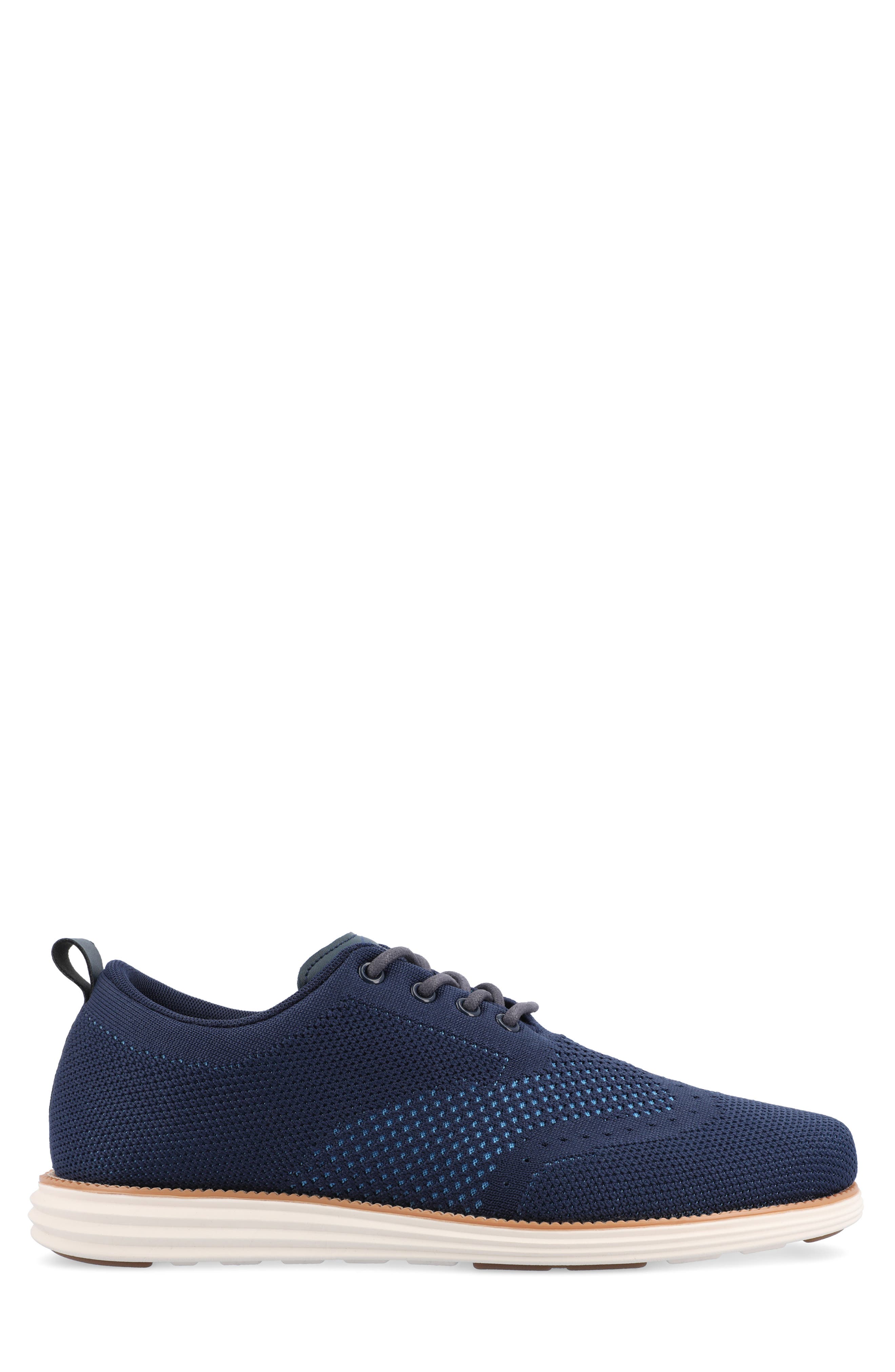 Ezra Knit Oxford Sneaker - Wide Width, Alternate, color, BLUE