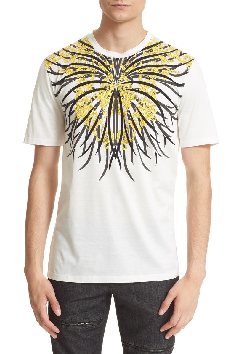 Versace Collection 'Baroque' Graphic Cotton T-Shirt, Main, color, 