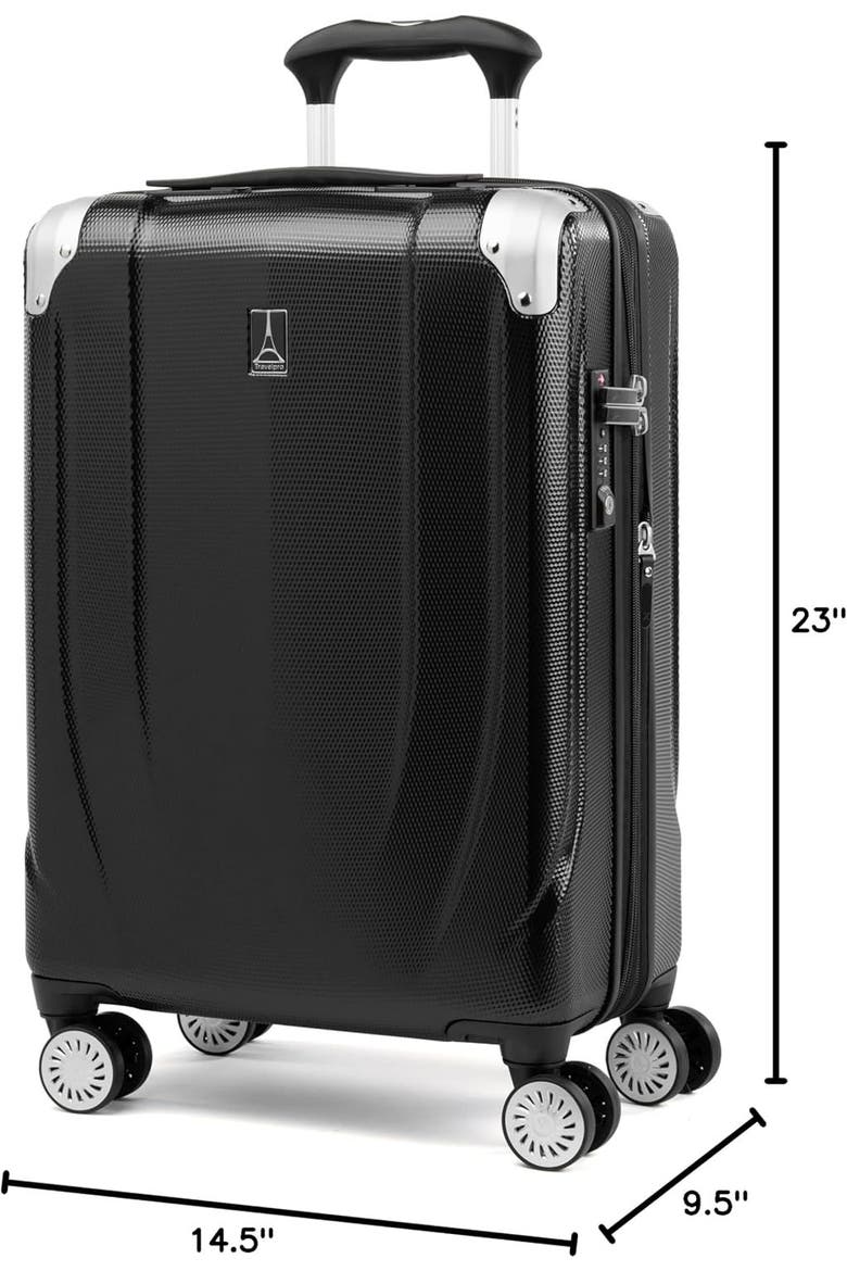 Pathways 3 Hardside Expandable 21" Carry On Spinner Luggage, Alternate, color, Black Knight