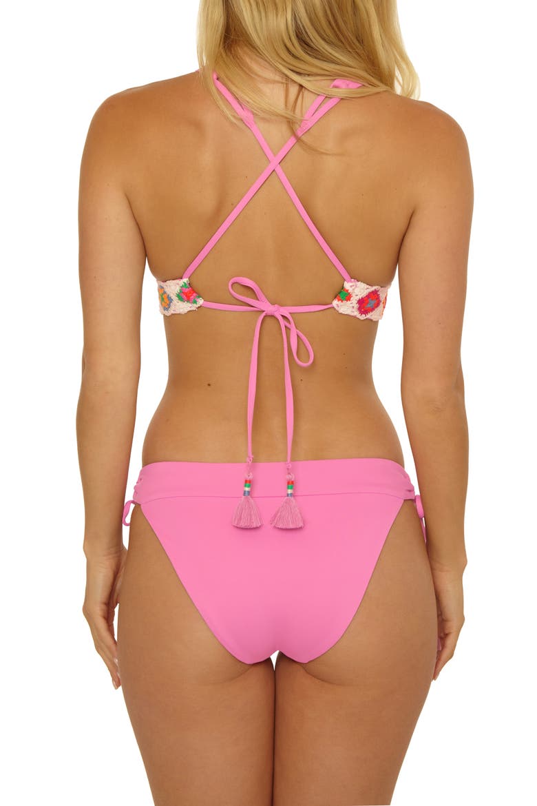 1969 Halter Triangle Swim Top, Alternate, color, PINKIE