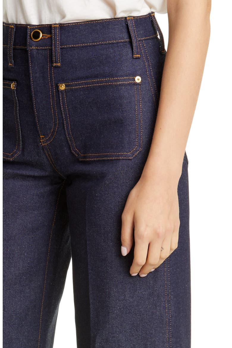 The Ray Roll Cuff Wide Leg Jeans, Alternate, color, RAW