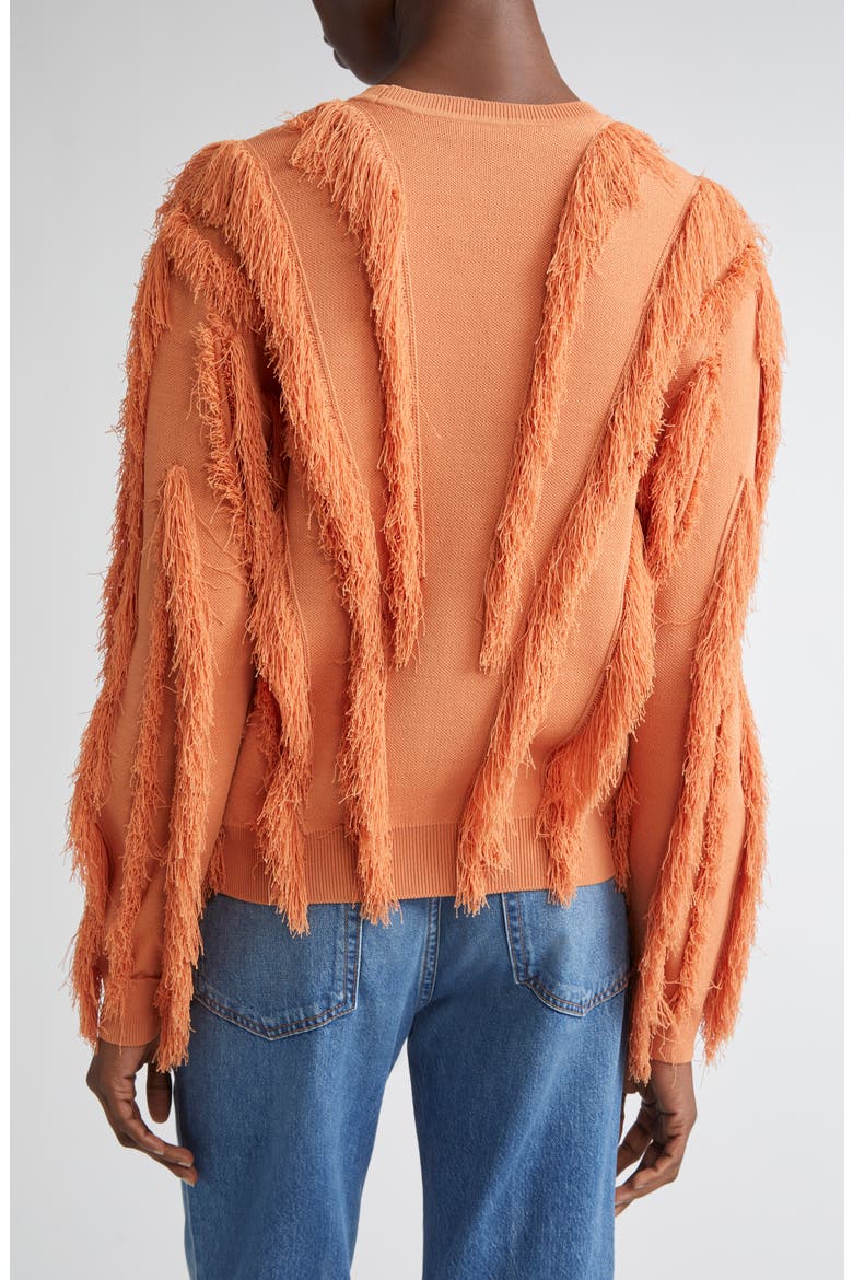 Aubree Fringed Sweater, Alternate, color, TULIP