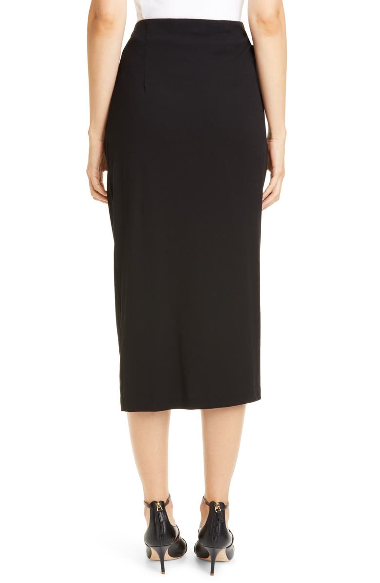 Rosetta Getty Twist Front Jersey Midi Skirt, Alternate, color, 