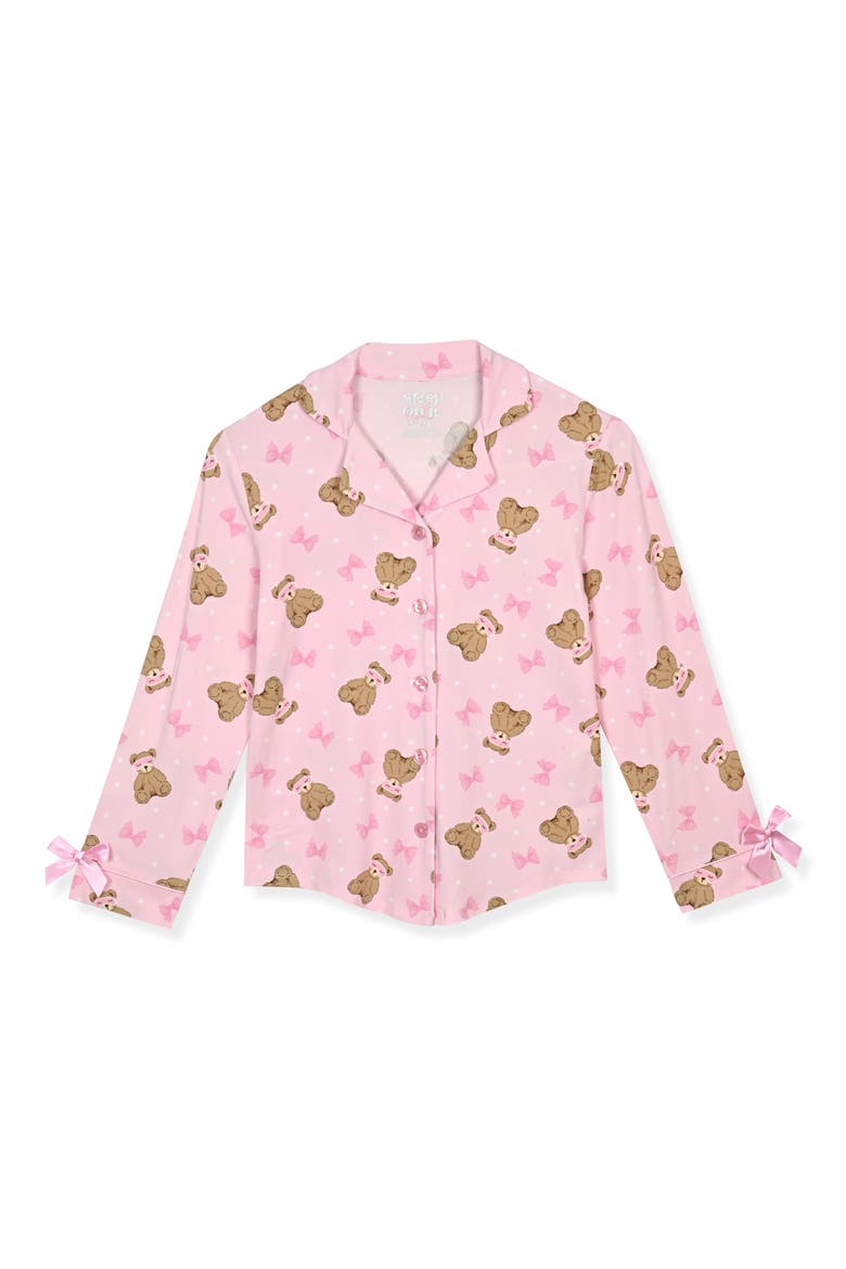 Kids' 2-Piece Pajamas & Keychain Set, Alternate, color, PINK