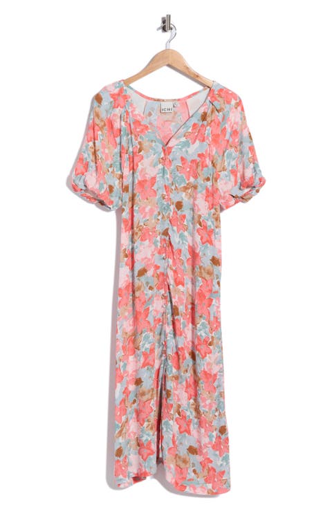 Floral Print Tie Waist Dress