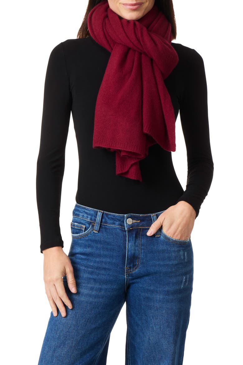 Cashmere Featherweight Scarf, Alternate, color, MAPLE