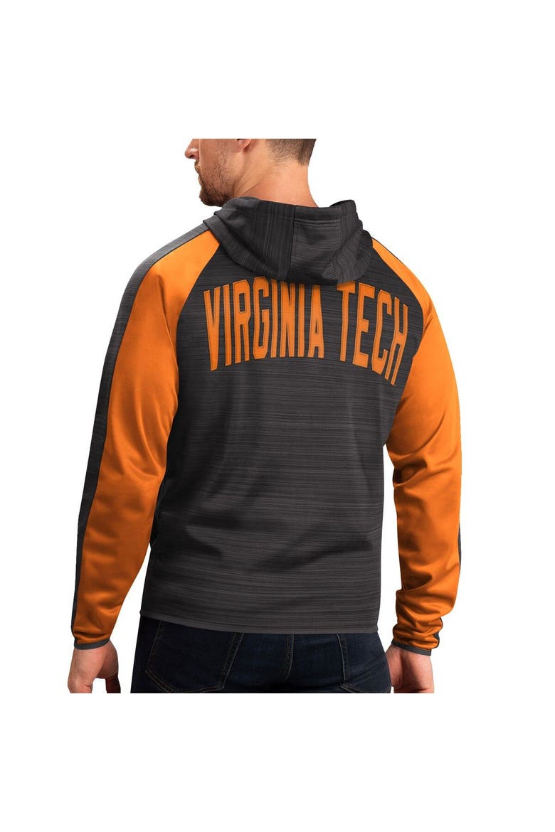 Men's G-III Sports by Carl Banks Black Virginia Tech Hokies Neutral Zone Raglan Full-Zip Track Jacket Hoodie, Alternate, color, Black