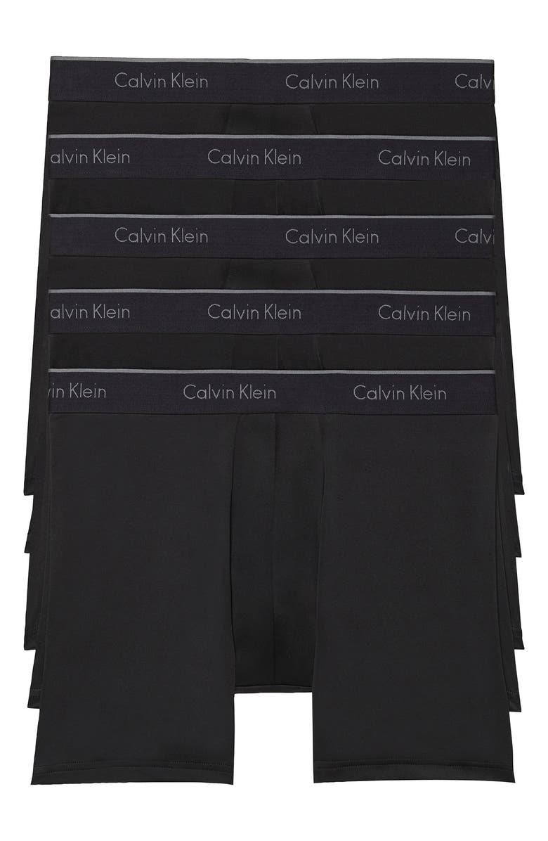 Calvin Klein 5-Pack Micro Stretch Boxer Briefs, Main, color, 