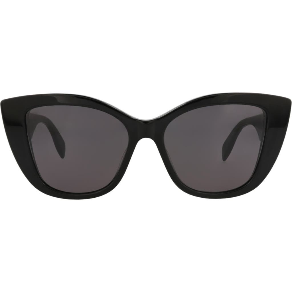 Alexander Mcqueen Mcqueen 54mm Cat Eye Sunglasses In Black