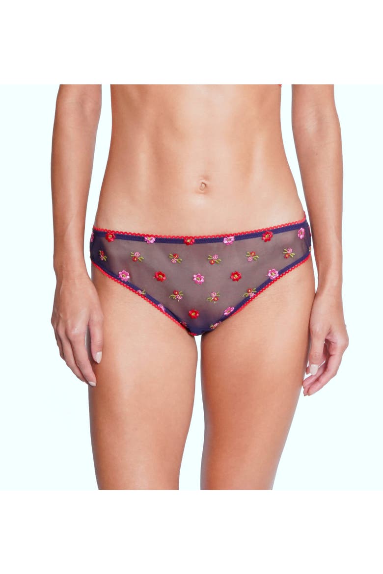 Bisou Lace Bikini, Alternate, color, Navy