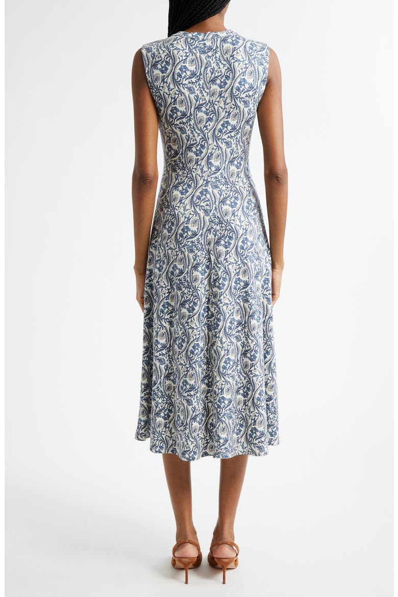 Gale Floral Paisley Dress, Alternate, color, DOVE MULTI