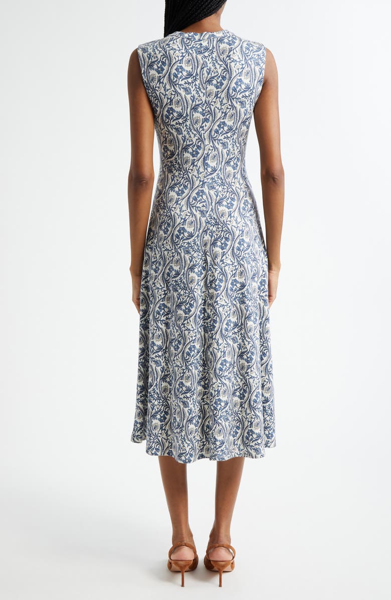 Veronica Beard Gale Floral Paisley Dress, Alternate, color, Dove Multi