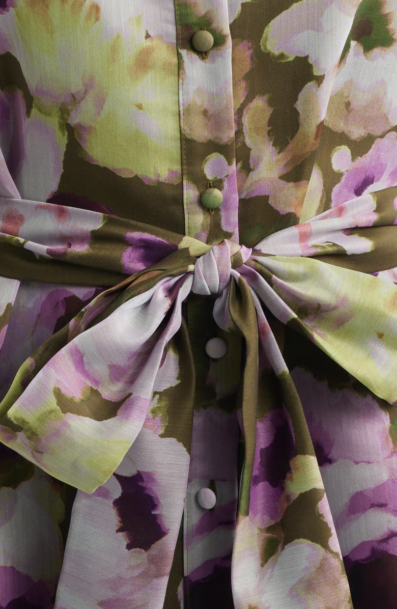 Anne Klein Tiered Chiffon Shirt Dress, Alternate, color,