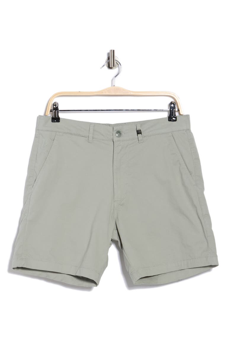 Solid Stretch Cotton Shorts, Alternate, color, LIGHT GREEN