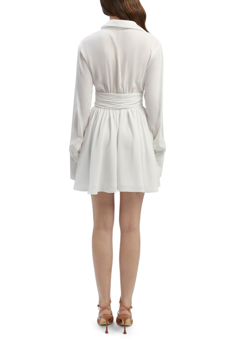 Justina Long Sleeve Minidress, Alternate, color, ORCHID WHITE