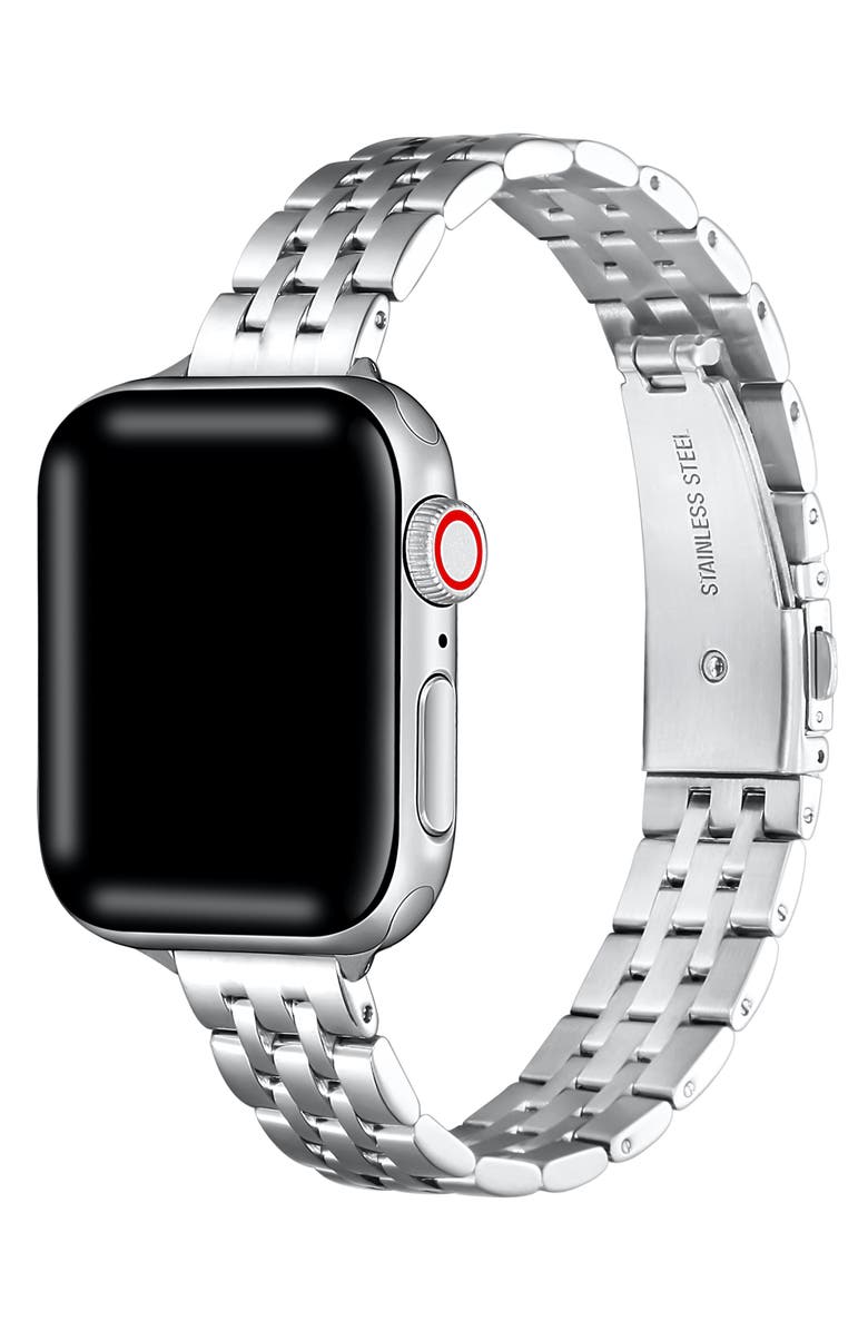 Posh Tech Tess Stainless Steel Apple Watch<sup>®</sup> Watchband, Main, color, 