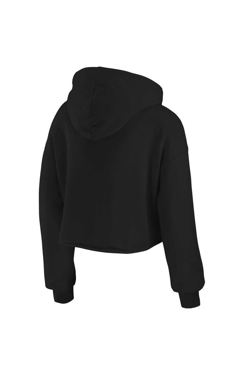 WEAR by Erin Andrews Women's WEAR by Erin Andrews Black Tennessee Titans Domestic Cropped Pullover Hoodie, Alternate, color, Black