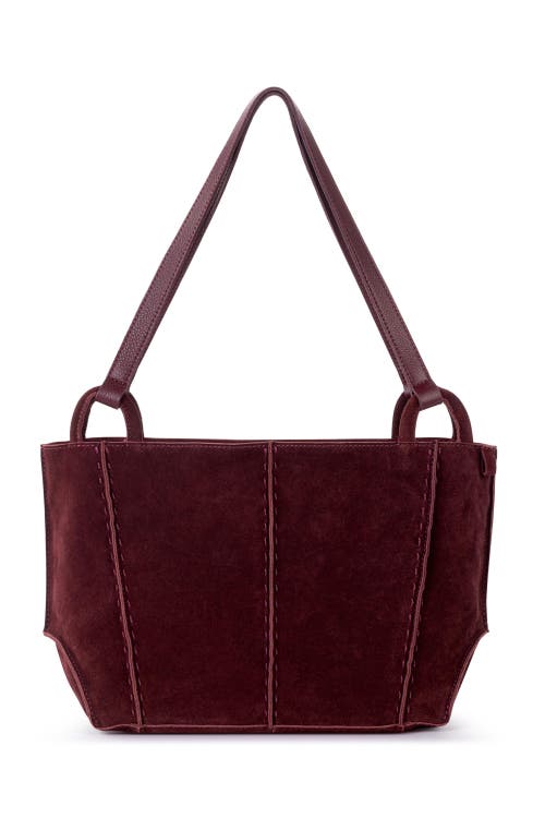 The Sak Los Feliz Satchel In Black Cherry Suede