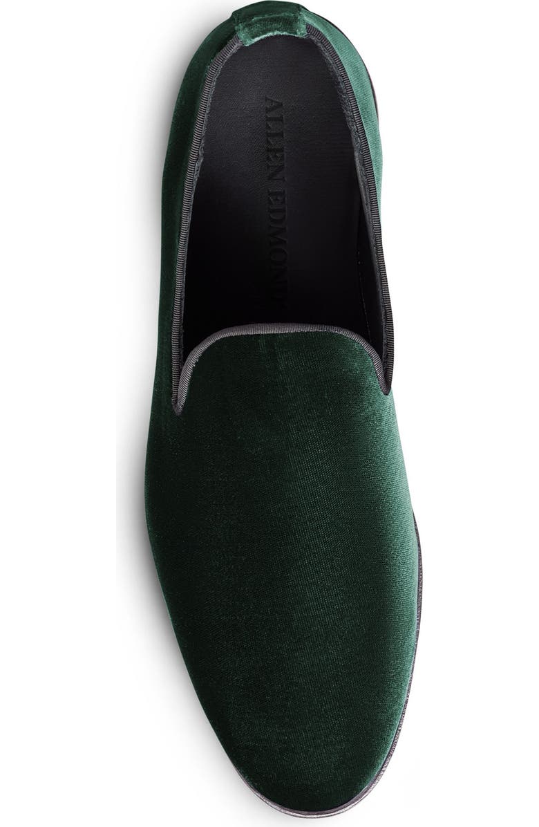 Allen Edmonds Robinson Smoking Slipper, Alternate, color, Green Velvet