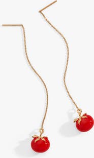 Alex and Ani Farmers' Market Tomato Threader Earrings