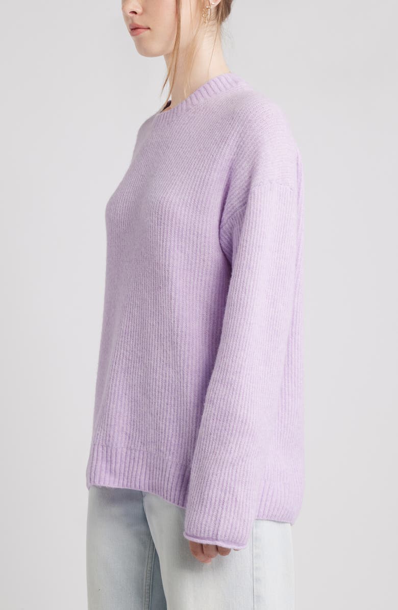 BP. Fuzzy Oversize Sweater, Alternate, color, Purple Feminine