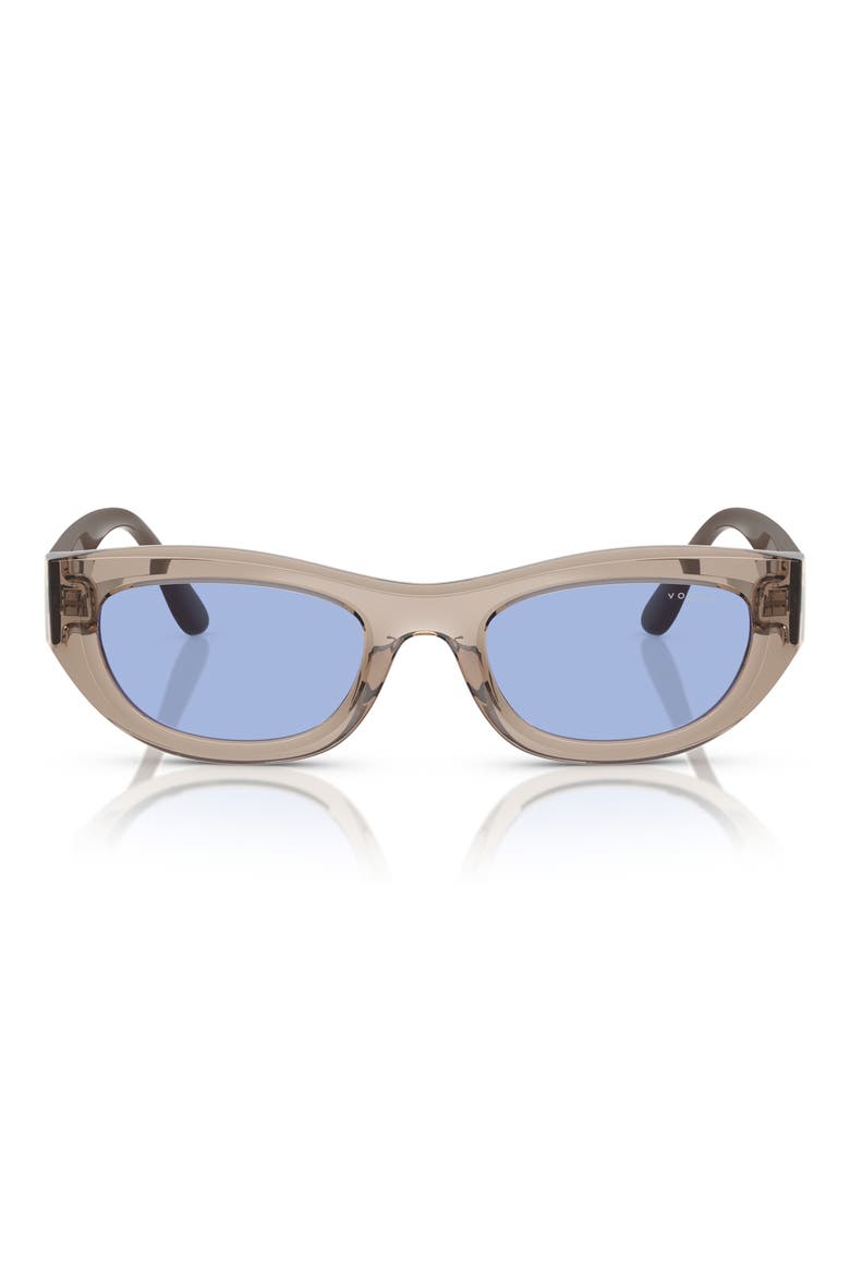 51mm Cat Eye Sunglasses, Alternate, color, BLUE