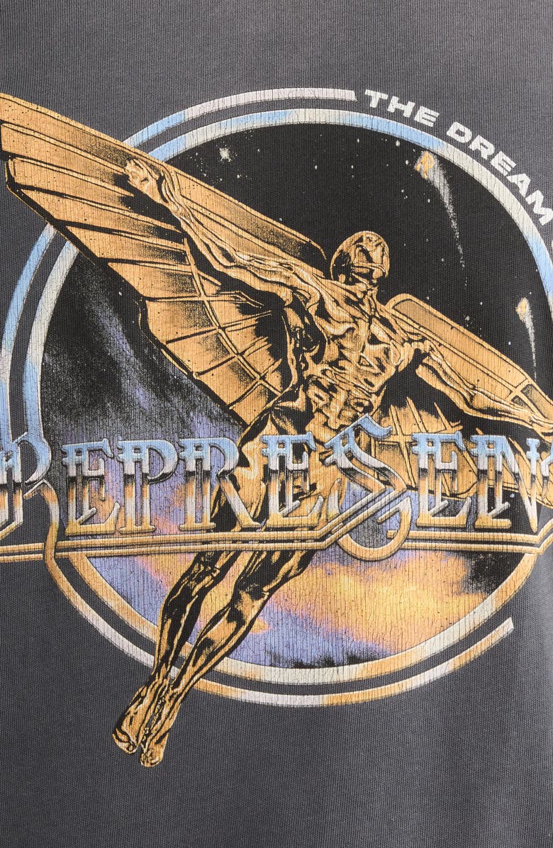 Represent Golden Tour Cotton Graphic T-Shirt, Alternate, color, Sun Fade Grey