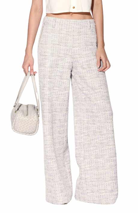 Walter Baker Sandro Tweed Wide Leg Pants