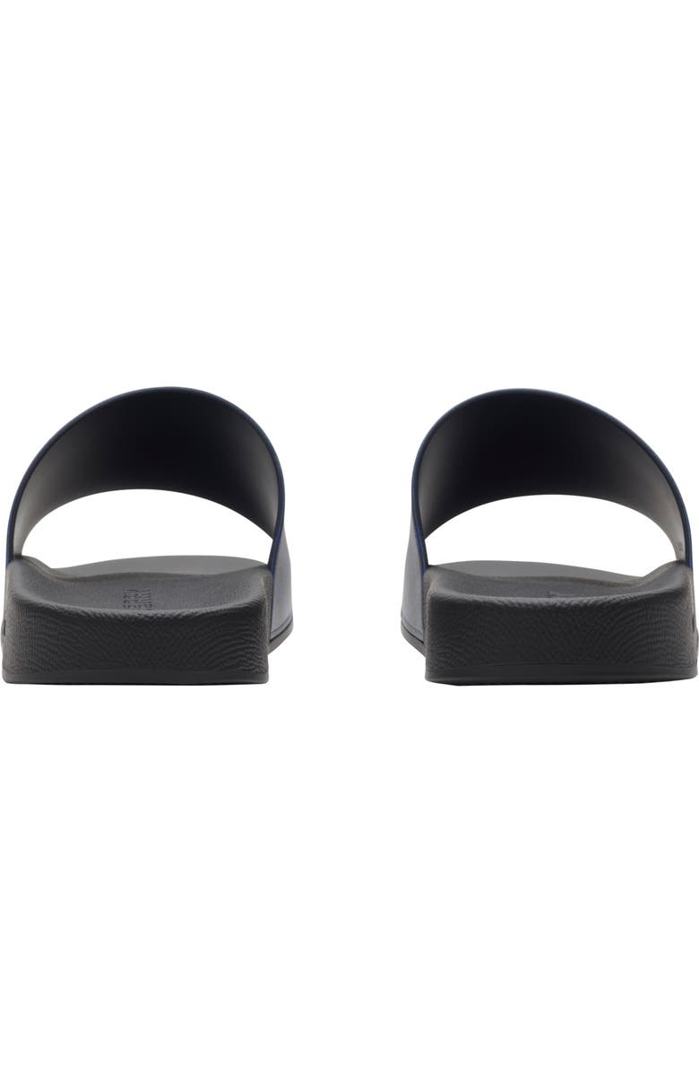 Burberry Check Slides, Alternate, color, Midnight